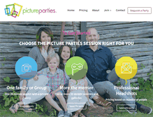 Tablet Screenshot of pictureparties.com